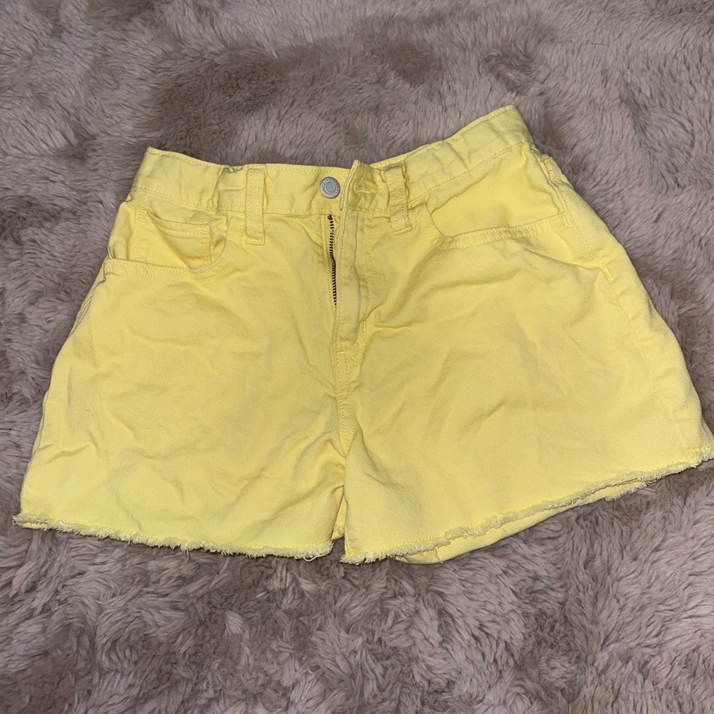 Old Navy High Waist Yellow Shorts for Casual Comfort